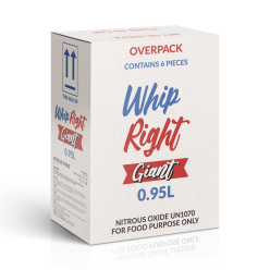 WhipRight 0.95L Giant 640G x 6 Cylinders